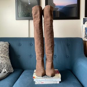 Aldo thigh high faux suede boots.